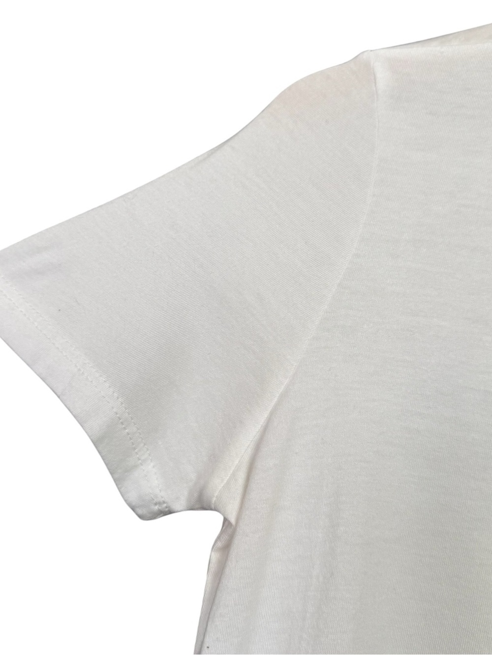 Boston Proper White Ruched Front Short Sleeve Keyhole Tee - Picture 4 of 9